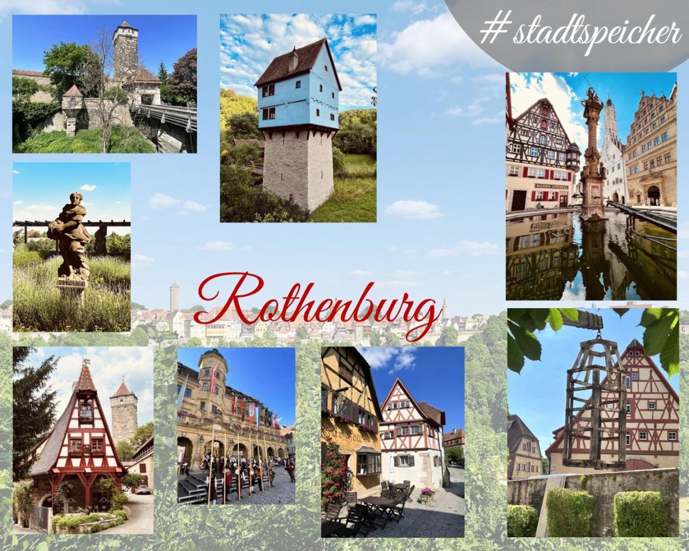 #Stadtspeicher - Gruener Stern Das Apartment Mitten In Der Altstadt 로텐부르크 옵 데어타우버 외부 사진