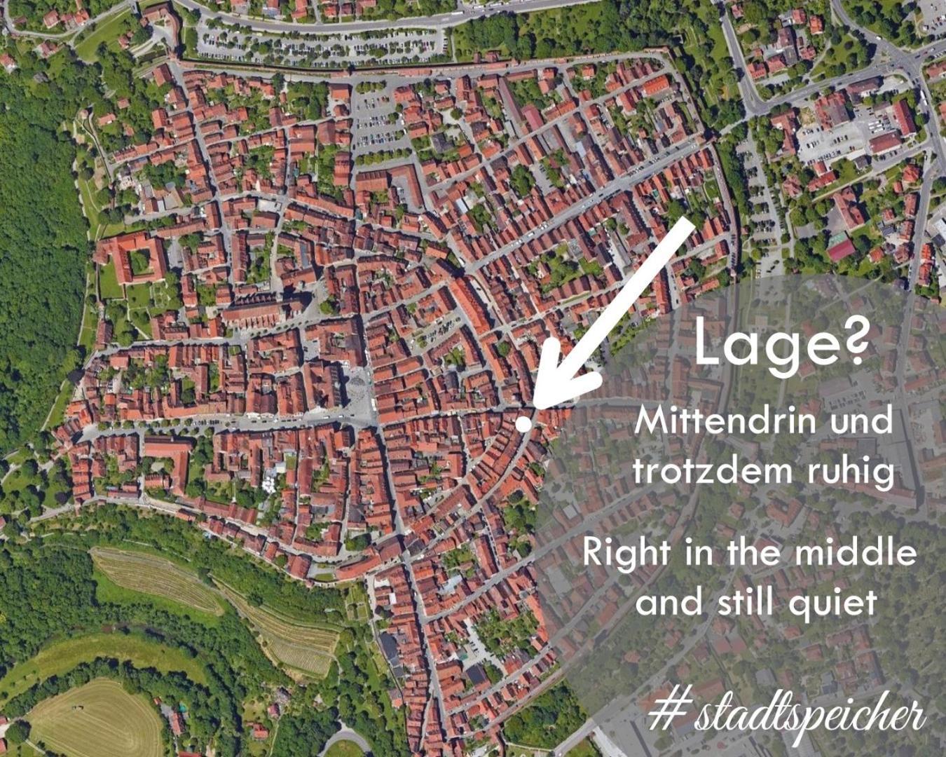 #Stadtspeicher - Gruener Stern Das Apartment Mitten In Der Altstadt 로텐부르크 옵 데어타우버 외부 사진